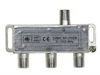 Rozbočovač anténní 3-cestný (5-1000MHz)